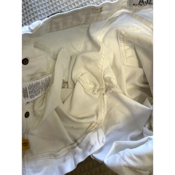 Polo Ralph Lauren Boy's The Sullivan Slim White Semi Stretch Jeans Size 18 - Picture 10 of 13